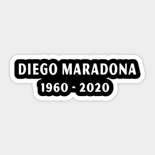 RIP Diego Maradona 1960 2020 Sticker